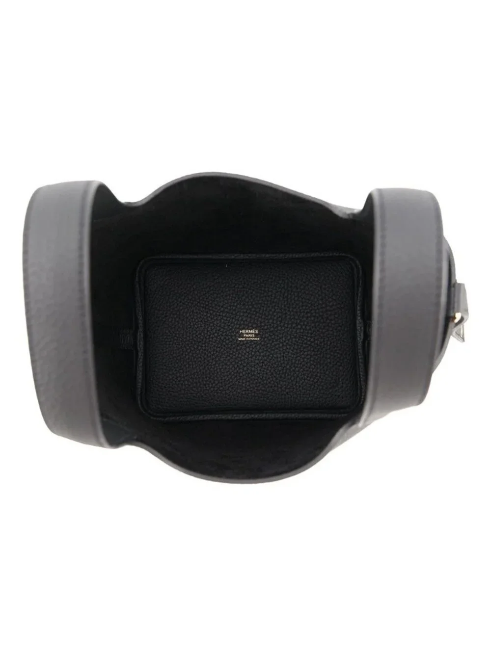 Hermes Handbag Picotin Lock PM Black Gold Taurillon Clemence Tote
